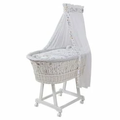 Brand new ❤️ Jonka Complete bassinet white - pair of owls 🌟