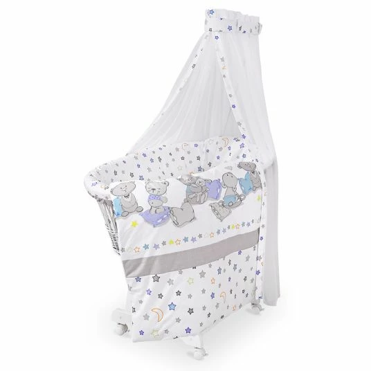 Discount 🔔 Jonka Komplett-Stubenwagen Weiß - Kuschelbären - Weiß 🔔 2 Discount 🔔 Jonka Komplett-Stubenwagen Weiß - Kuschelbären - Weiß 🔔 - Image 2