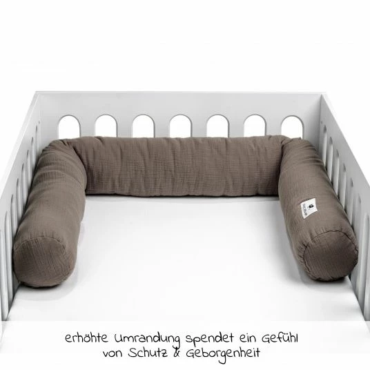 Promo 🔥 Julius Zöllner Bettschlange Musselin 180 cm - Nougat 😉 3 Promo 🔥 Julius Zöllner Bettschlange Musselin 180 cm - Nougat 😉 - Image 3