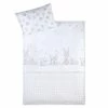 Deals ❤️ Julius Zöllner bed linen 100 x 135 cm - bunny & owl white ⌛