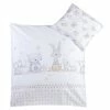 New 😍 Julius Zöllner Bed linen 80 x 80 cm - bunny & owl white 👏