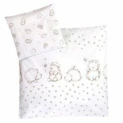 Best Pirce 🤩 Julius Zöllner Bed linen 80 x 80 cm - Hedgehog - White 🎁