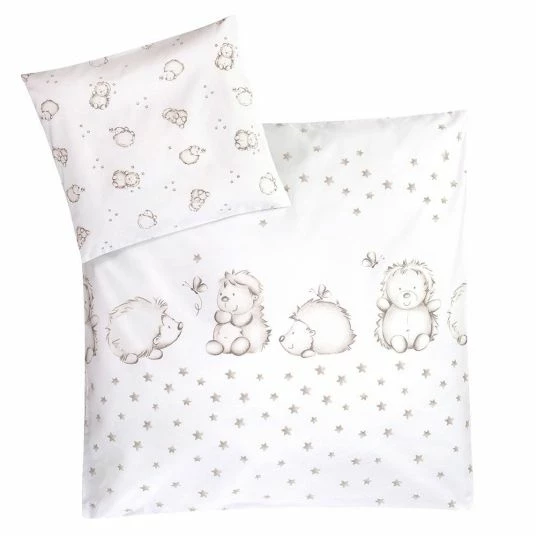 Best Pirce 🤩 Julius Zöllner Bed linen 80 x 80 cm - Hedgehog - White 🎁 1 Best Pirce 🤩 Julius Zöllner Bed linen 80 x 80 cm - Hedgehog - White 🎁