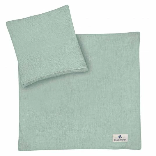 Best deal 👏 Julius Zöllner Bettwäsche Musselin 80 x 80 / 35 x 40 cm - Grün 🎁 1 Best deal 👏 Julius Zöllner Bettwäsche Musselin 80 x 80 / 35 x 40 cm - Grün 🎁