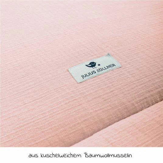 Discount 👍 Julius Zöllner Krabbeldecke Musselin 95 x 135 cm - Dusty Rose 😀 2 Discount 👍 Julius Zöllner Krabbeldecke Musselin 95 x 135 cm - Dusty Rose 😀 - Image 2