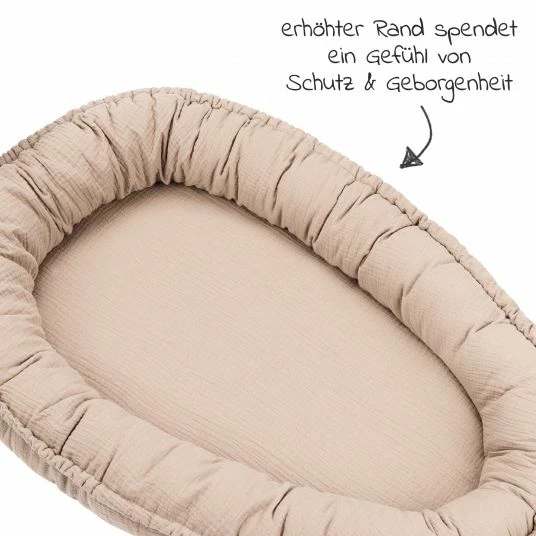 Buy 👏 Julius Zöllner Kuschelnest NIDO Musselin - Sand 🛒 2 Buy 👏 Julius Zöllner Kuschelnest NIDO Musselin - Sand 🛒 - Image 2