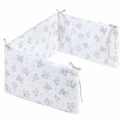 Brand new 🧨 Julius Zöllner Nestchen 180 x 35 cm - Häschen & Eule - Weiß 🌟