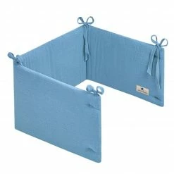 Hot Sale 😍 Julius Zöllner Nestchen Musselin 180 x 35 cm - Blau 👍