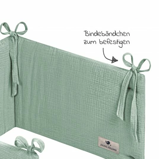 Cheapest 🎉 Julius Zöllner Nestchen Musselin 180 x 35 cm - Grün 😉 2 Cheapest 🎉 Julius Zöllner Nestchen Musselin 180 x 35 cm - Grün 😉 - Image 2