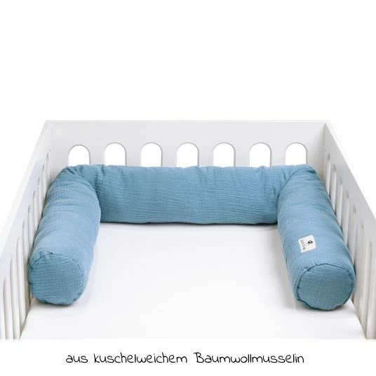 Deals 😍 Julius Zöllner Nestchenschlange Musselin 180 cm - Blau 👍 2 Deals 😍 Julius Zöllner Nestchenschlange Musselin 180 cm - Blau 👍 - Image 2