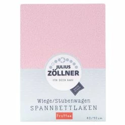 Best Pirce 🥰 Julius Zöllner fitted sheet terrycloth for small mattresses 40 x 90 cm - pink 🛒