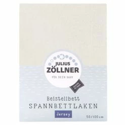 Buy ⭐ Julius Zöllner Fitted sheet for extra bed 50 x 100 cm - Ecru 🔥