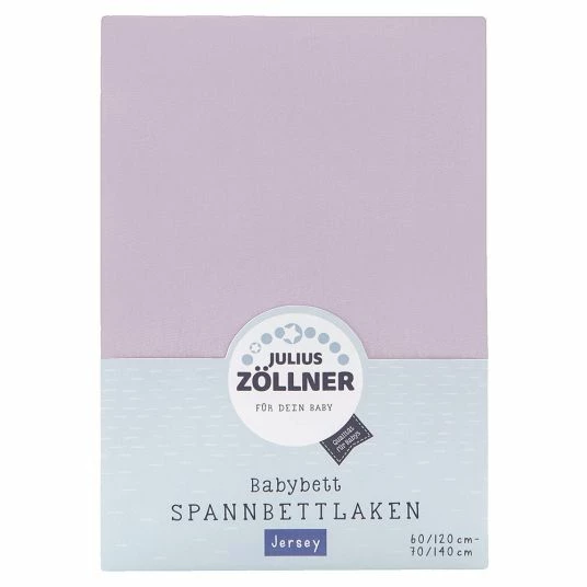 New 👍 Julius Zöllner fitted sheet for cot 60 x 120 / 70 x 140 cm - lilac ✔️ 1 New 👍 Julius Zöllner fitted sheet for cot 60 x 120 / 70 x 140 cm - lilac ✔️