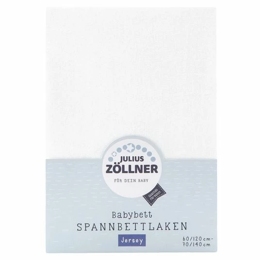 Buy 👏 Julius Zöllner fitted sheet for cot 60 x 120 / 70 x 140 cm - white ✔️ 1 Buy 👏 Julius Zöllner fitted sheet for cot 60 x 120 / 70 x 140 cm - white ✔️