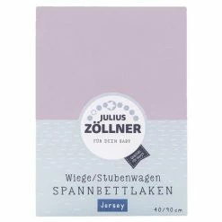 Promo 💯 Julius Zöllner fitted sheet for small mattresses 40 x 90 cm - lilac ⭐
