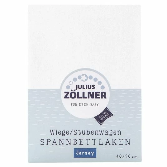 Outlet ✨ Julius Zöllner fitted sheet for small mattresses 40 x 90 cm - white 🌟 1 Outlet ✨ Julius Zöllner fitted sheet for small mattresses 40 x 90 cm - white 🌟