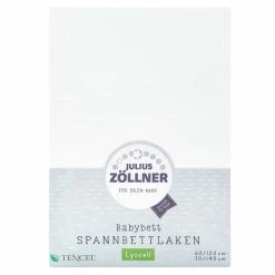 Cheapest 🔥 Julius Zöllner Fitted sheet Tencel for cot 60 x 120 / 70 x 140 cm - White 😀