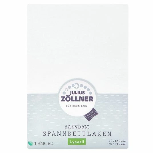 Cheapest 🔥 Julius Zöllner Fitted sheet Tencel for cot 60 x 120 / 70 x 140 cm - White 😀 1 Cheapest 🔥 Julius Zöllner Fitted sheet Tencel for cot 60 x 120 / 70 x 140 cm - White 😀