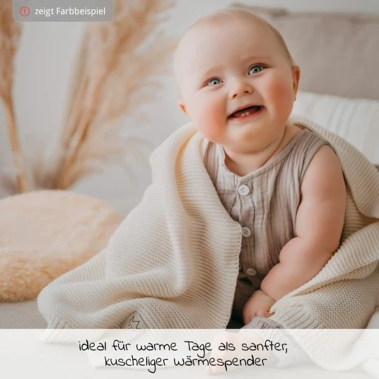 Hot Sale π― Kaiser Babydecke Knitt Blanket in Strickoptik 75 x 100 cm - Birdal Rose - Collection 2022 π 2 Hot Sale π― Kaiser Babydecke Knitt Blanket in Strickoptik 75 x 100 cm - Birdal Rose - Collection 2022 π - Image 2