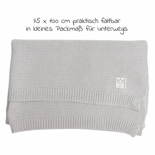 Flash Sale ⌛ Kaiser Babydecke Knitt Blanket in Strickoptik 75 x 100 cm - Light Grey - Collection 2022 ❤️ 4 Flash Sale ⌛ Kaiser Babydecke Knitt Blanket in Strickoptik 75 x 100 cm - Light Grey - Collection 2022 ❤️ - Image 4