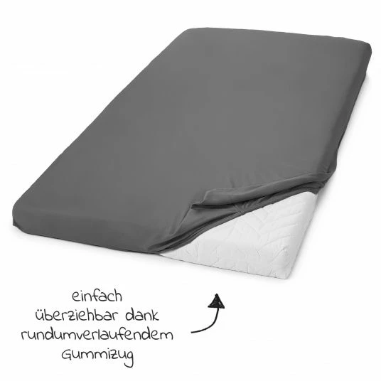 Brand new 💯 LaLoona 2er Pack Spannbettuch für Kinderbett 60 x 120 / 70 x 140 cm - Sterne - Hellgrau 🎁 5 Brand new 💯 LaLoona 2er Pack Spannbettuch für Kinderbett 60 x 120 / 70 x 140 cm - Sterne - Hellgrau 🎁 - Image 5