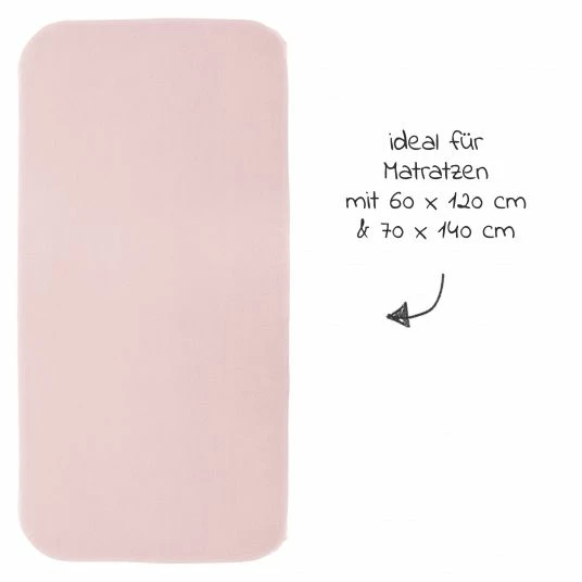 Outlet 👍 LaLoona 2er Pack Spannbettuch für Kinderbett 60 x 120 / 70 x 140 cm - Herzen - Rosa 😀 3 Outlet 👍 LaLoona 2er Pack Spannbettuch für Kinderbett 60 x 120 / 70 x 140 cm - Herzen - Rosa 😀 - Image 3
