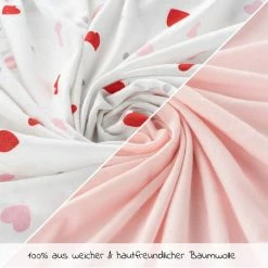 Outlet 👍 LaLoona 2er Pack Spannbettuch für Kinderbett 60 x 120 / 70 x 140 cm - Herzen - Rosa 😀 9 Outlet 👍 LaLoona 2er Pack Spannbettuch für Kinderbett 60 x 120 / 70 x 140 cm - Herzen - Rosa 😀 -Live & Sleep Sales laloona 2er pack spannbetttuch fur kinderbett 60 x 120 70 x 140 cm rosa herzen 565992 d3