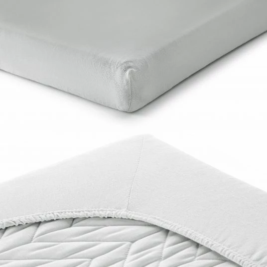 Flash Sale 🧨 LaLoona Spannbettlaken 2er Pack für Matratzengröße 60x120 cm und 70x140 cm - Grau Weiß 🌟 5 Flash Sale 🧨 LaLoona Spannbettlaken 2er Pack für Matratzengröße 60x120 cm und 70x140 cm - Grau Weiß 🌟 - Image 5