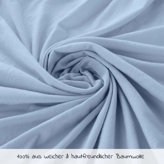 Best deal 🥰 LaLoona Spannbetttuch 2er Pack für kleine Matratzen 40 x 90 cm - Hellblau ⭐ 3 Best deal 🥰 LaLoona Spannbetttuch 2er Pack für kleine Matratzen 40 x 90 cm - Hellblau ⭐ - Image 3