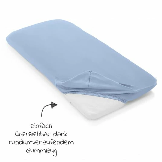Best deal 🥰 LaLoona Spannbetttuch 2er Pack für kleine Matratzen 40 x 90 cm - Hellblau ⭐ 4 Best deal 🥰 LaLoona Spannbetttuch 2er Pack für kleine Matratzen 40 x 90 cm - Hellblau ⭐ - Image 4