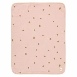 Top 10 🎁 Lässig Babydecke Muselin Blanket GOTS 75 x 100 cm - Dots Powder Pink ❤️
