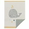 Coupon 👍 Lässig Strick-Kuscheldecke aus Bio-Baumwolle 75 x 100 cm - Little Water Whale ❤️
