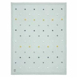 Brand new 🤩 Lässig Strick-Kuscheldecke aus Bio-Baumwolle 80 x 110 cm - Dots - Light Mint 💯