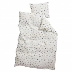 Wholesale 😍 Leander Bettwäsche aus Bio-Baumwolle 100 x 135 cm / 40 x 60 cm - Dusty Blue - Collection 2022 ✔️