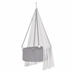 Best Sale 👍 Leander Himmel aus Baumwoll-Voile für Wiege Classic - Weiß - Collection 2022 😉