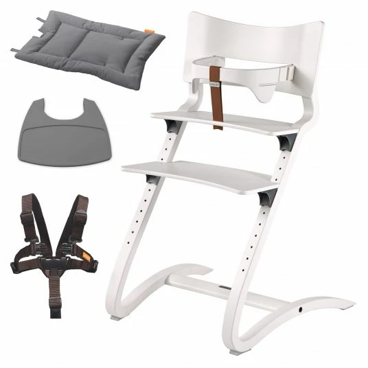 Flash Sale 👏 Leander Hochstuhl-Set 6-tlg. Classic inkl. Bügel, Tablett, Ledergurt, Sicherheitsgurt & Sitzkissen - Weiß - Collection 2022 😍 1 Flash Sale 👏 Leander Hochstuhl-Set 6-tlg. Classic inkl. Bügel, Tablett, Ledergurt, Sicherheitsgurt & Sitzkissen - Weiß - Collection 2022 😍