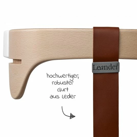Discount ❤️ Leander Ledergurt für Sicherheitsbügel für Hochstuhl Classic - Braun - Collection 2022 👏 2 Discount ❤️ Leander Ledergurt für Sicherheitsbügel für Hochstuhl Classic - Braun - Collection 2022 👏 - Image 2