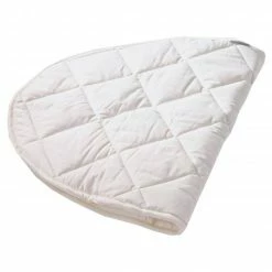 Flash Sale 👍 Leander Matratzenauflage aus Bio-Baumwolle für Wiege Classic 48 x 79 cm - Weiß - Collection 2022 👏