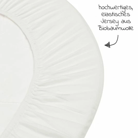 Cheap 🎁 Leander Spannbetttuch 2er Pack aus Bio-Baumwolle für Wiege Classic 40 x 80 cm - Snow - Collection 2022 ⭐ 4 Cheap 🎁 Leander Spannbetttuch 2er Pack aus Bio-Baumwolle für Wiege Classic 40 x 80 cm - Snow - Collection 2022 ⭐ - Image 4