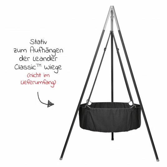 Deals 😀 Leander Stativ mit Alu-Gestell für Wiege Classic - Grau Alu - Collection 2022 🧨 2 Deals 😀 Leander Stativ mit Alu-Gestell für Wiege Classic - Grau Alu - Collection 2022 🧨 - Image 2