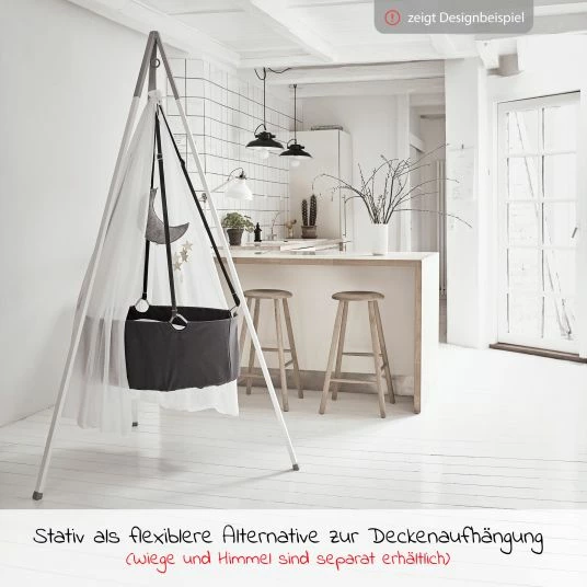 Flash Sale 💯 Leander Stativ mit Alu-Gestell für Wiege Classic - Weiß Alu - Collection 2022 🤩 3 Flash Sale 💯 Leander Stativ mit Alu-Gestell für Wiege Classic - Weiß Alu - Collection 2022 🤩 - Image 3