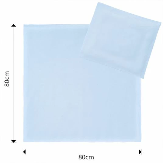 Deals π Makian Bed linen 80 x 80 cm - Uni Light Blue β 3 Deals π Makian Bed linen 80 x 80 cm - Uni Light Blue β - Image 3