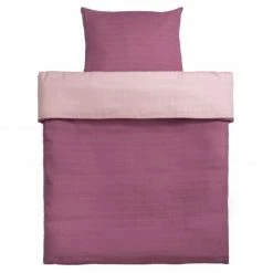 Coupon ✨ Makian Wende-Bettwäsche Mull 80 x 80 / 35 x 40 cm - Orchidee / Puder ❤️