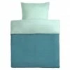 Hot Sale 🎁 Makian Wende-Bettwäsche Mull 80 x 80 / 35 x 40 cm - Patina / Mint 🌟