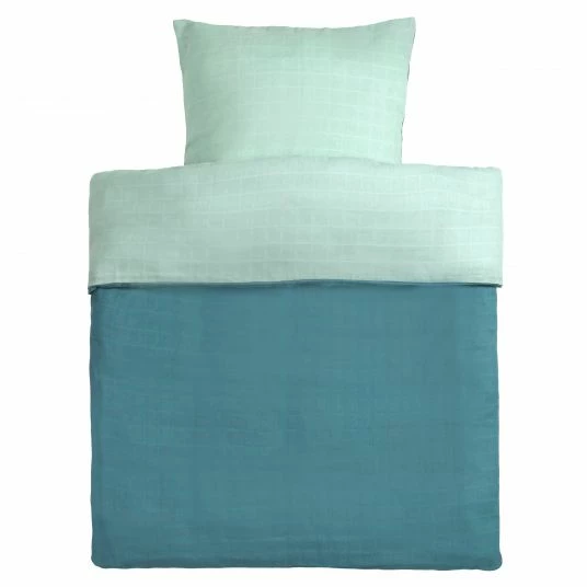 Hot Sale 🎁 Makian Wende-Bettwäsche Mull 80 x 80 / 35 x 40 cm - Patina / Mint 🌟 1 Hot Sale 🎁 Makian Wende-Bettwäsche Mull 80 x 80 / 35 x 40 cm - Patina / Mint 🌟