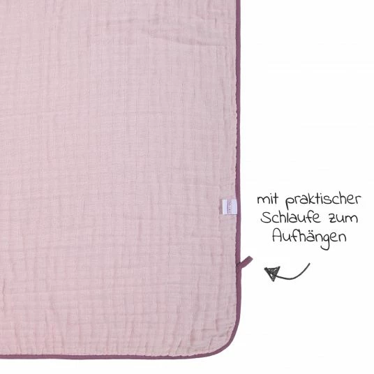 Budget β Makian Wende-Kuscheldecke / Babydecke Mull 4-lagig 75 x 100 cm - Orchidee Puder π 4 Budget β Makian Wende-Kuscheldecke / Babydecke Mull 4-lagig 75 x 100 cm - Orchidee Puder π - Image 4