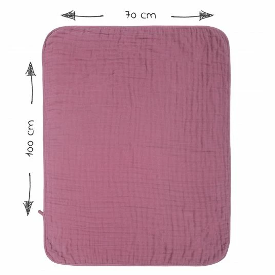 Budget β Makian Wende-Kuscheldecke / Babydecke Mull 4-lagig 75 x 100 cm - Orchidee Puder π 5 Budget β Makian Wende-Kuscheldecke / Babydecke Mull 4-lagig 75 x 100 cm - Orchidee Puder π - Image 5