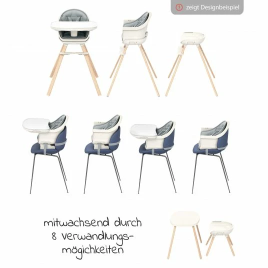 Coupon 😀 Maxi-Cosi 8in1 Hochstuhl Moa mitwachsend ab 6 Monate-5 Jahre Hochstuhl, Sitzerhöhung, Tisch, Stuhl & Hocker - Beyond White - Collection 2022 🎉 4 Coupon 😀 Maxi-Cosi 8in1 Hochstuhl Moa mitwachsend ab 6 Monate-5 Jahre Hochstuhl, Sitzerhöhung, Tisch, Stuhl & Hocker - Beyond White - Collection 2022 🎉 - Image 4