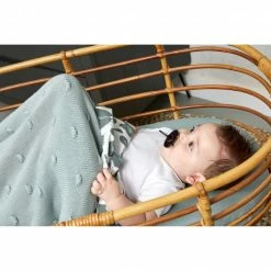 Promo 🧨 Meyco Baumwoll-Decke 75 x 100 cm - Knots - Grün 🎁 -Live & Sleep Sales meyco baumwoll decke 75 x 100 cm knots grun 2733053 d3