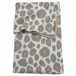 Flash Sale 🤩 Meyco Baumwoll-Decke 75 x 100 cm - Panther 👍